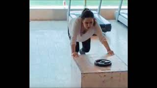 Neha Sharma Workout At Gym In White Dress