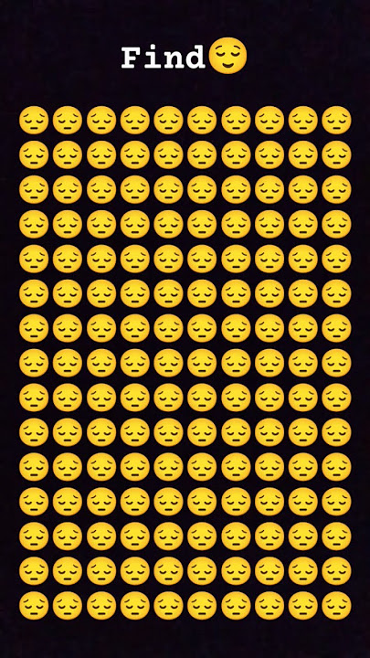 find the odd emoji#findtheemojichallenge #emojichallenge