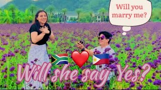 Filipino Boyfriend attempts on forever with South African Girlfriend/ PROPOSAL - will she say yes!?