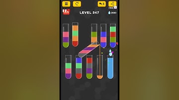 #new Water Color Sort Puzzle level 347 #WaterColorSortPuzzle #game #games