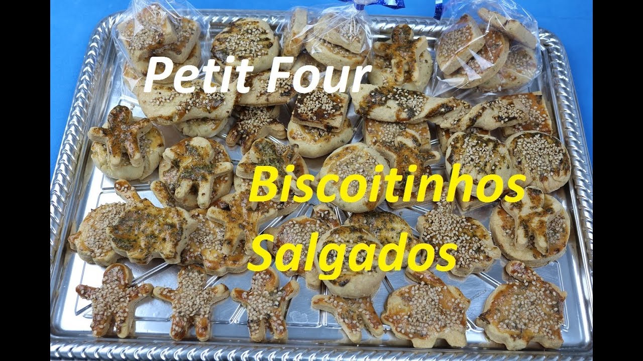 BISCOITINHO SALGADO (PETIT FOUR PETISCO DELICIOSO, RÁPIDO E FÁCIL)