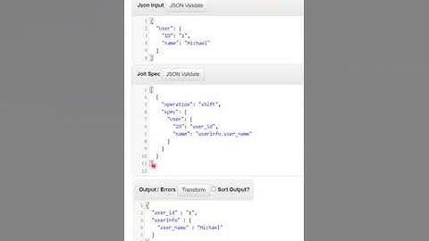 JOLT Json Transformation Lib