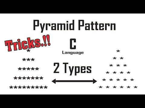 Star Patterns in C  Top 12 Examples of star pyramid patterns in C