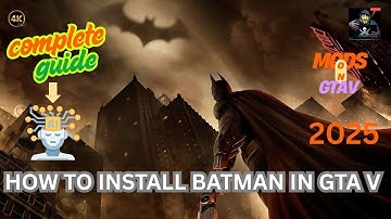🦇 HOW TO INSTALL BATMAN IN GTA 5 | COMPLETE GUIDE | JULIONIB MOD | MG77 🦇@modsgamer77