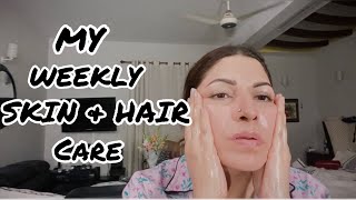 MY WEEKLY SKIN & HAIR CARE ROUTINE