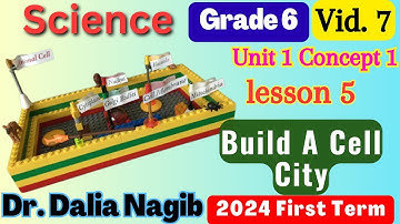 ساينس سادسة ابتدائي ترم اول المنهج الجديد 2024 Science Grade 6 Build a Cell City Concept 1 Lesson 5