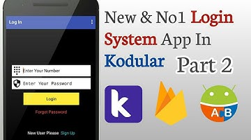 New LogIn And SignUp System App In Kodular Hindi Part 2