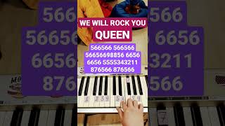 We will rock you QUEEN #shorts #queen #pianotutorial #пианино #easypiano #wewillrockyou