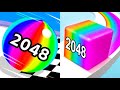 Ball Run 2048 VS Jelly Run 2048 MAX LEVELS UNLOCKED SPEEDRUN Gameplay