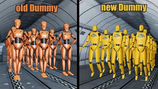 Dummy Crash Test: Old vs New Dummy (Crash Hard) - Beamng drive