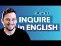 Comment se renseigner en anglais