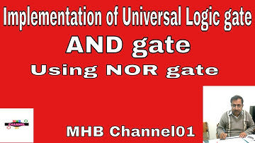 How to construct AND gate using NOR gate