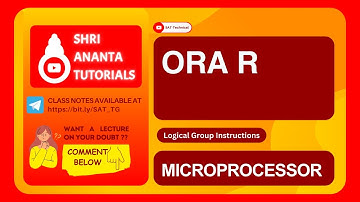 ORA R I Logical Group Instructions in 8085 #electronicsengineering #8085programming #8085