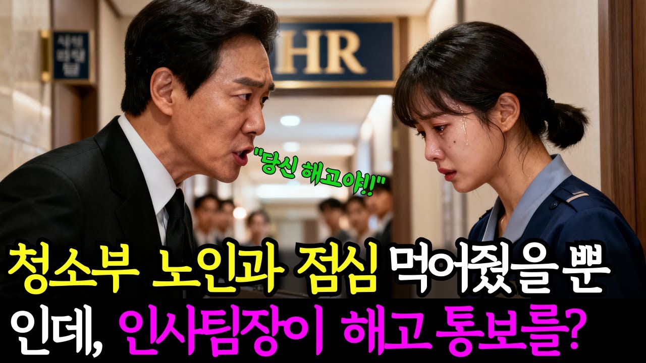 청소부 노인과 점심 먹어줬을 뿐인데, 인사팀장이 해고 통보를? 그리고 땅을 치고 후회한 이유ㅣ노후사연ㅣ감동사연ㅣ사연라디오ㅣ오디오북