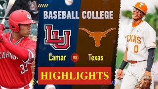 Lamar vs #1 Texas (Game 1) | 2025 College Baseball