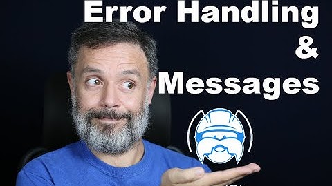 Error Handling & Error Messages in Back4app