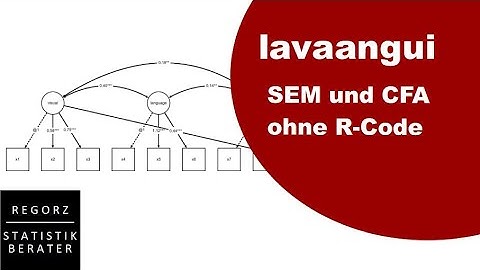 Application: CFA/SEM without R/Lavaan Code