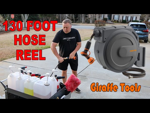 Giraffe Tools 130 ft. Retractable Garden Hose Reel