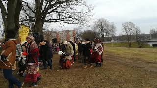 "Забава" на XXI Фестивале Масок в Латвии (г. Ливаны). Шествие масок.