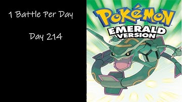 Pokémon Emerald Playthrough but I only do one battle per day | Day 214