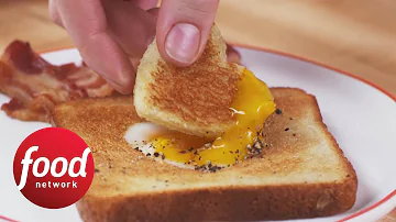 Eat Your Heart Out: Egg-in-a-Heart + Bacon | Food Network