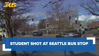 Student shot while at bus stop in Seattle's Central District