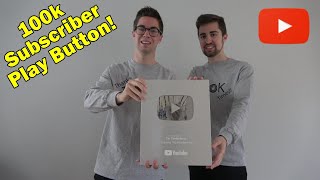 UNBOXING OUR 100K SUBSCRIBER YOUTUBE PLAY BUTTON AWARD!!