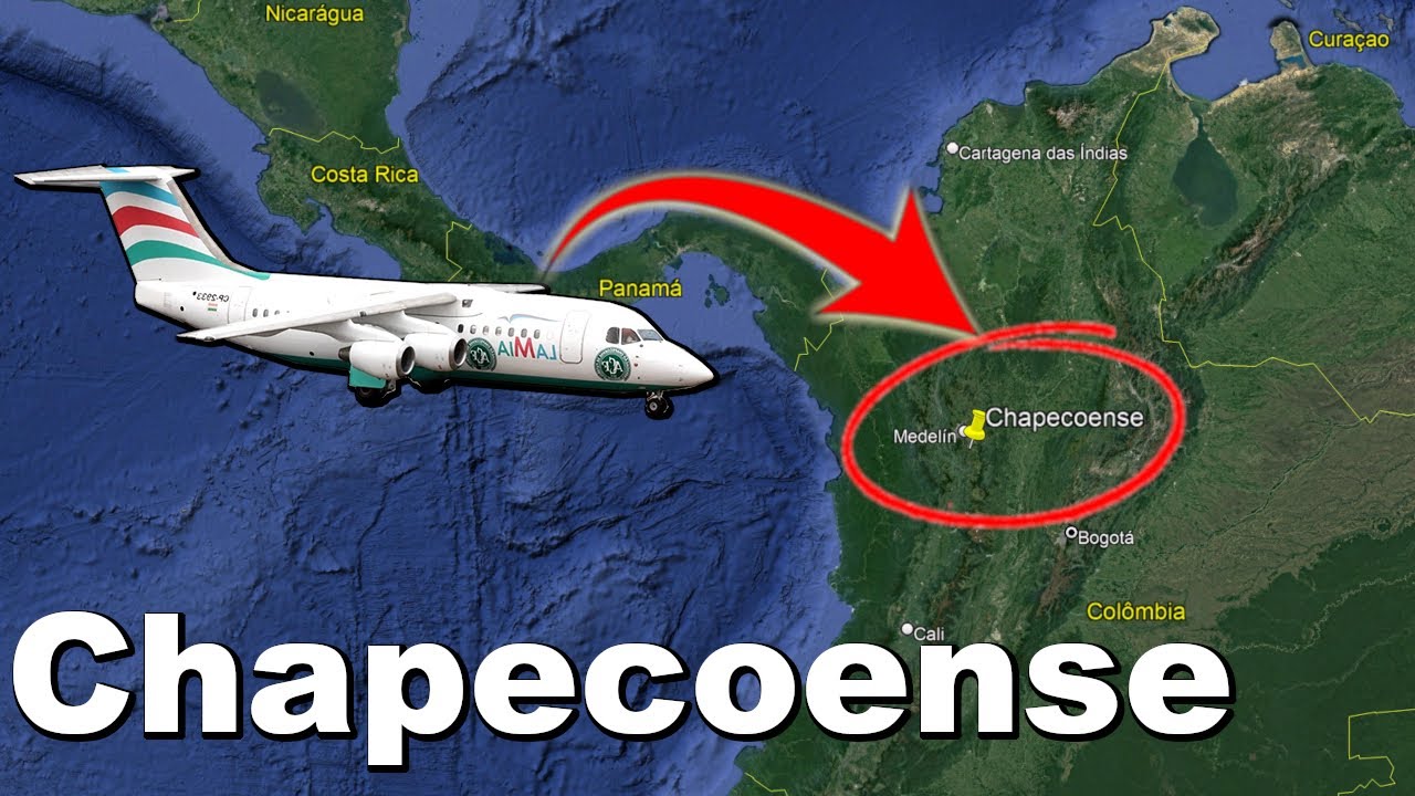 ONDE CAIU O AVIÃO DA CHAPECOENSE? - YouTube