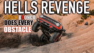 Hells Revenge Trail  Ford Bronco does EVERY obstacle & almost flips