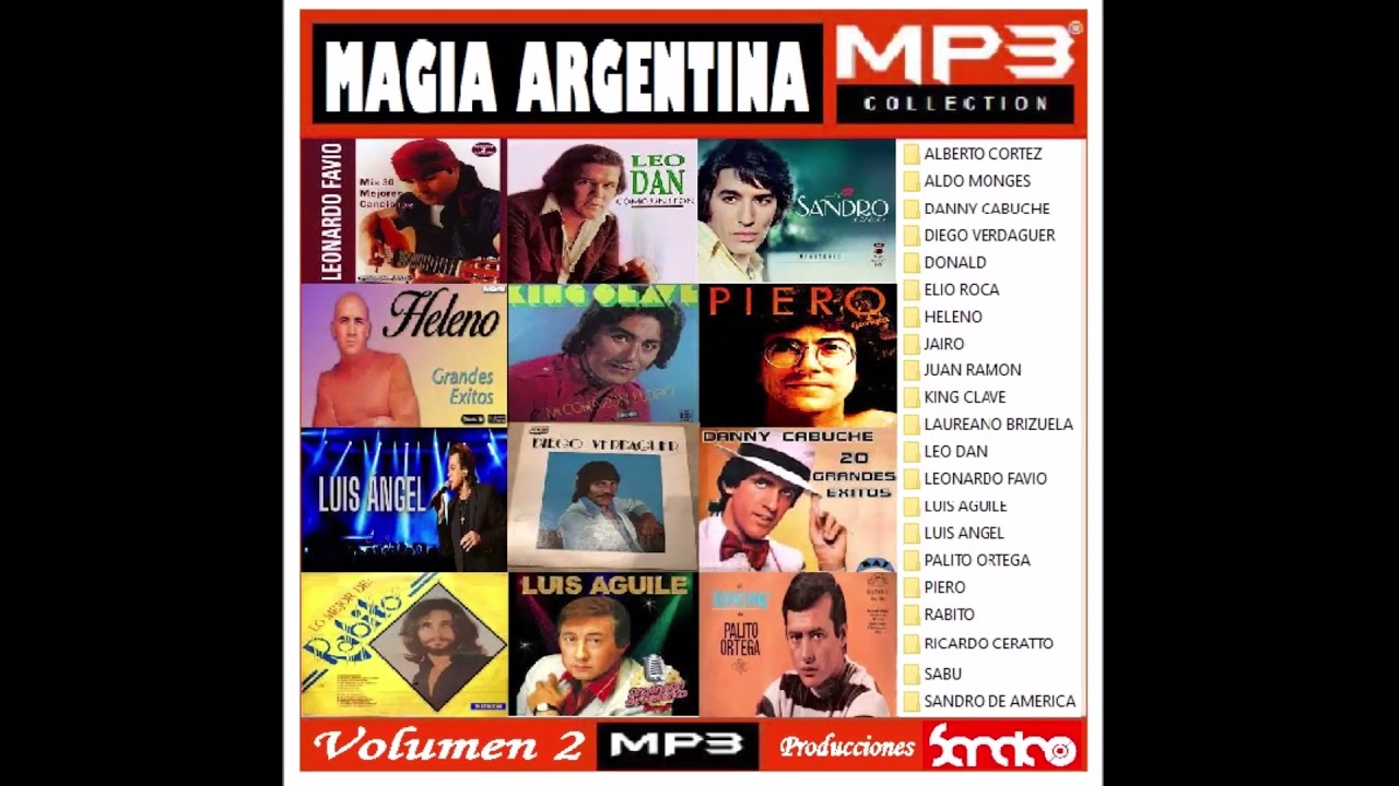 Magia Argentina 2 Las Mejores Baladas De Todos Los Tiempos 2 Horas De 