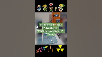 Zelda Four Swords Adventures 4 GBA Set-up#Gamecube#Zelda#short#GBA#GameboyadvanceSP