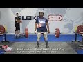 World Sub-Junior Record Deadlift with 320 kg & TOTAL with 800 kg by Joshua Ngoka GBR in 120+kg class