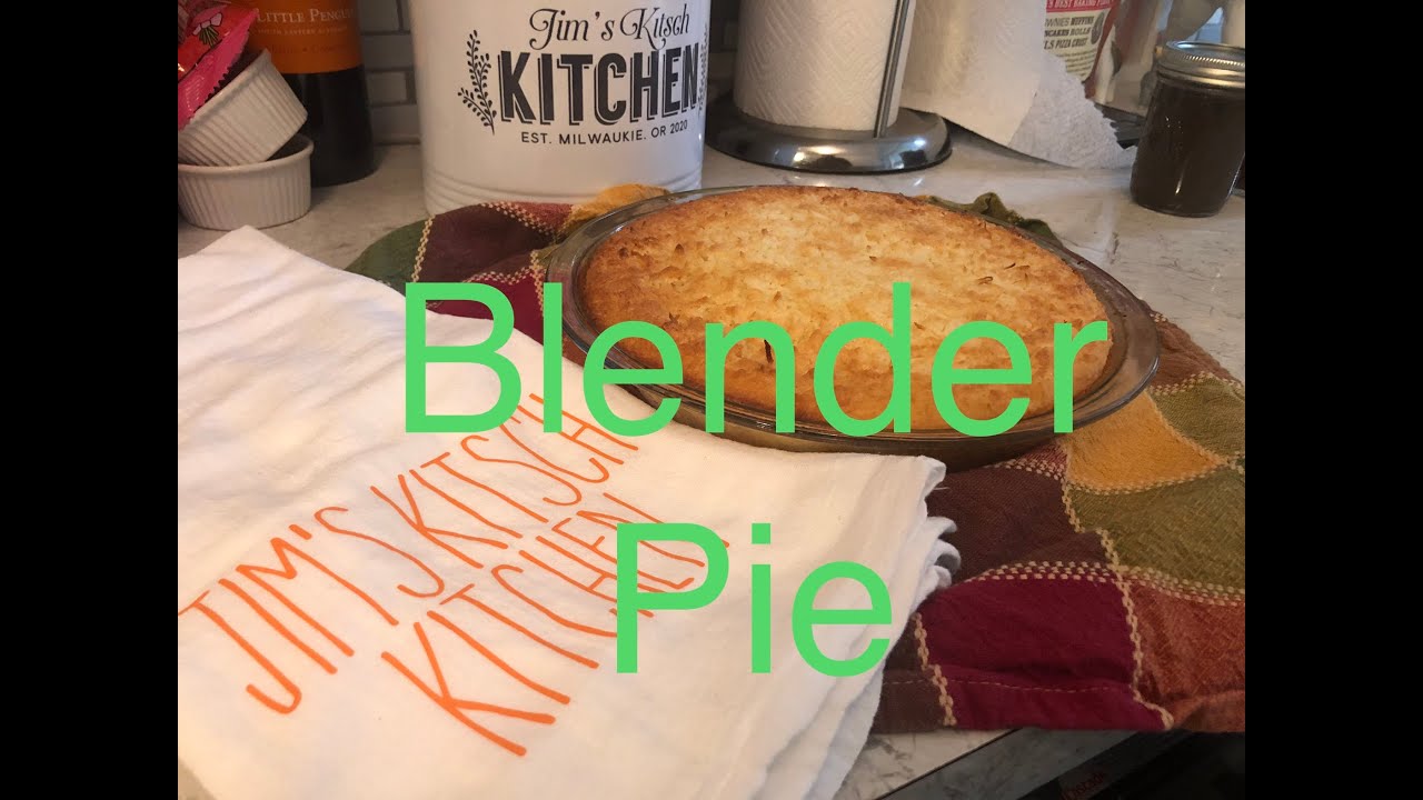 Easy coconut Bisquick impossible pie / blender pie YouTube
