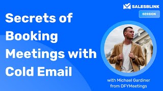 Book Meetings with Cold Email | Expert Tricks