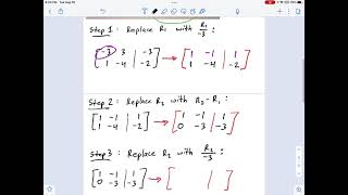 CE1050.06.30 — 2x2 System of Equations by Row Operations
