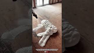Spray Foam Tool Creates Unique Shapes While Insulating Home Interiors