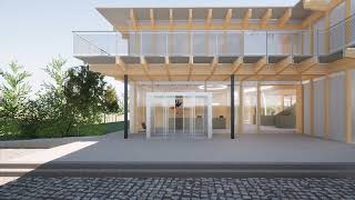 New ISR Campus - 3D Visualisation Entrance