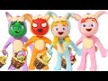 FUNNY KIDS ARE EASTER BUNNIES  ❤ Play Doh Cartoons For Kids