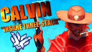 "Aimbot" Calvin (Rank #1 Mcree) Queues Into "INSANE THREE-STACK"