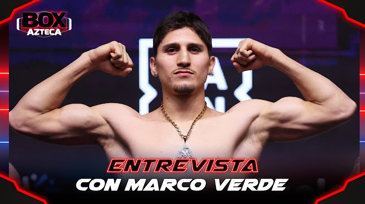 Entrevista con MARCO VERDE... Nos dice cómo es dar el paso de los Olímpicos a su debut.