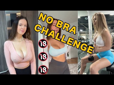 Bouncing Boobs Big Boobs No Bra Challenge  (TIK TOK COMPILATION 🔞🔞🔞)