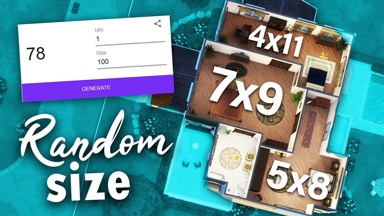 The Sims 4 but every room is a RANDOM size - YouTube