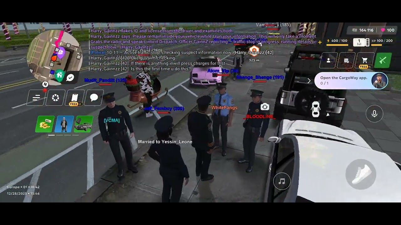 Giving police members tickets🤣