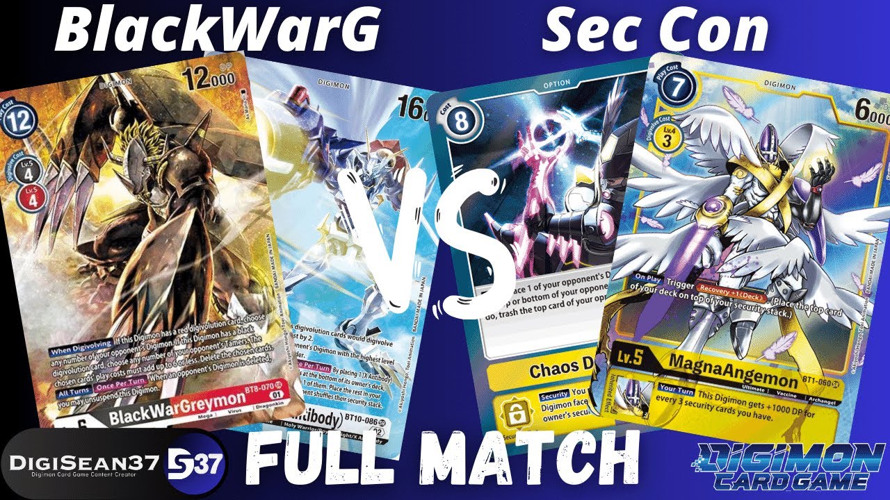 BlackWarGreymon VS Security Control | Digimon Card Game | RB1 Resurgence Booster