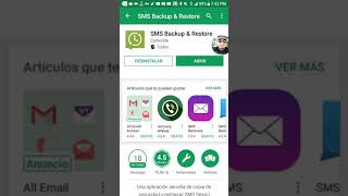 Como hacer un backup (llamadas y sms screenshot 1