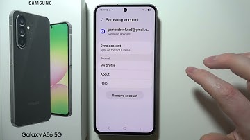 SAMSUNG Galaxy A56 5G: How to Remove Samsung Account