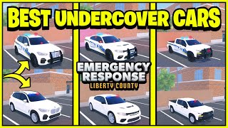 Top 5 BEST UNDERCOVER CARS in ERLC! (Emergency Response Liberty County)