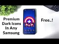 Hidden Premium Dark Icons For Any Samsung Phone 🔥
