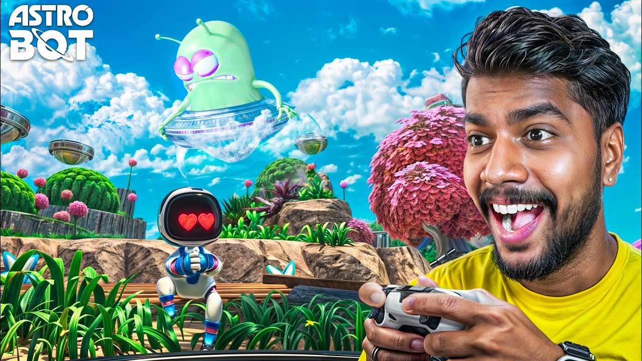 MY FIRST PS5 PRO GAMEPLAY 😍!! Astro Playroom