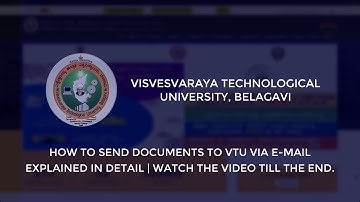 How to send documents to VTU via E-Mail? Explained in detail | VTU Students 2021 | ARG Visuals